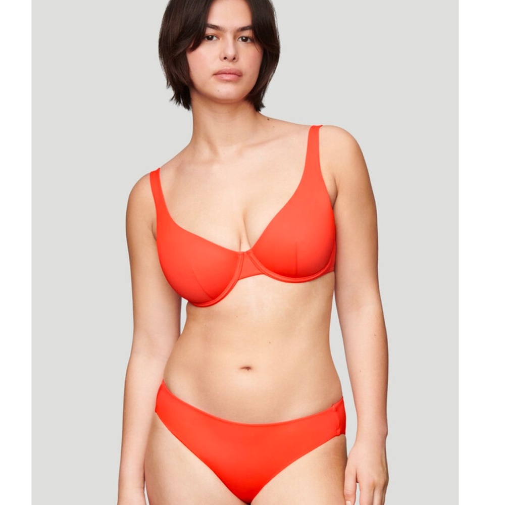 CUUP The Scoop Bikini Top - Hibiscus